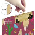 thumbnail image 3 of FMSHPON Cute Llama Clipboard Hardboard Wood Nursing Clip Board and Pull for Standard A4 Letter 13x9 inches, 3 of 7