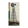 Panacea 72 In. Metal Garden Obelisk Trellis, Decorative Windmill for Climbing Plants