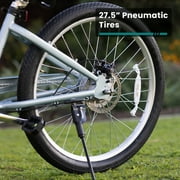 GOTRAX Aeroluxe 27.5 Electric Bike for Adults, 350W Motor, 20mph, Step-Thru/Step-Over Design, 5 PAS, Black