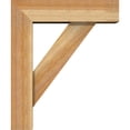 thumbnail image 3 of Ekena Millwork 6"W x 20"D x 24"H Traditional Block Rough Sawn Bracket w/ Offset Brace, Western Red Cedar, 3 of 25