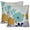 Turquoise / Yellow / Gray, variant on Blue and Yellow Pillow Covers Farmhouse Cotton Linen Outdoor Throw Pillow Covers 18x18 inch Decorative for Couch Sofa Patio Porch Flowers Pattern Pack of 2