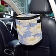 thumbnail image 6 of Qxltty A Seamless Pattern Of Water Lilies Car Trash Can with Lid Vehicle Backseat Hanging Leak Proof Storage Bin, 6 of 7
