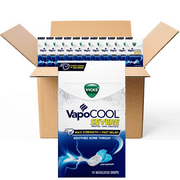 Vicks VapoCool WINTER FROST Severe Menthol Drops MAX STRENGTH cold Medicine for Sore Throat Remedy 18 Per Pouch (CASE OF 12)