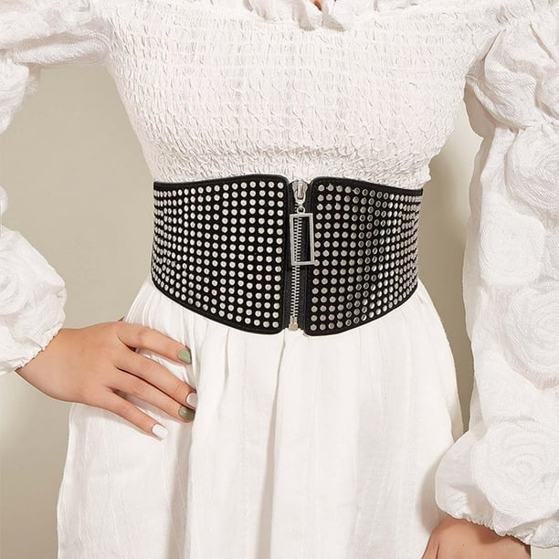 Elastic Wide Corset Belts For Women Waist Plus Size Belt Female Dress  Waistband Big Stretch Cummerbunds Clothes Accessory