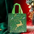 thumbnail image 3 of Christmas Gift Bags, Heavy Duty Tote Bags, Reusable Non Woven Christmas Gift Bags with Handles for Holiday Gift Wrapping, Multicolor, 9.1 x 8.7 x 4.3 Inches Durable Waterproof Grocery Bags, 3 of 7