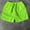 Fluorescent green#01, variant on Handshe Men Summer Linen Shorts Elastic Waist Drawstring Shorts with Pocket Casual Fashion Beach Pants Fitness Sweatpant
