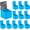 Blue, variant on 12 count Ballot Box with Slot, Cardboard Voting Box Raffle Ticket Boxes with Removable Header for Elections, , Donations, Suggestions, Voting Contest 6 x 6 x 6 In (Blue)