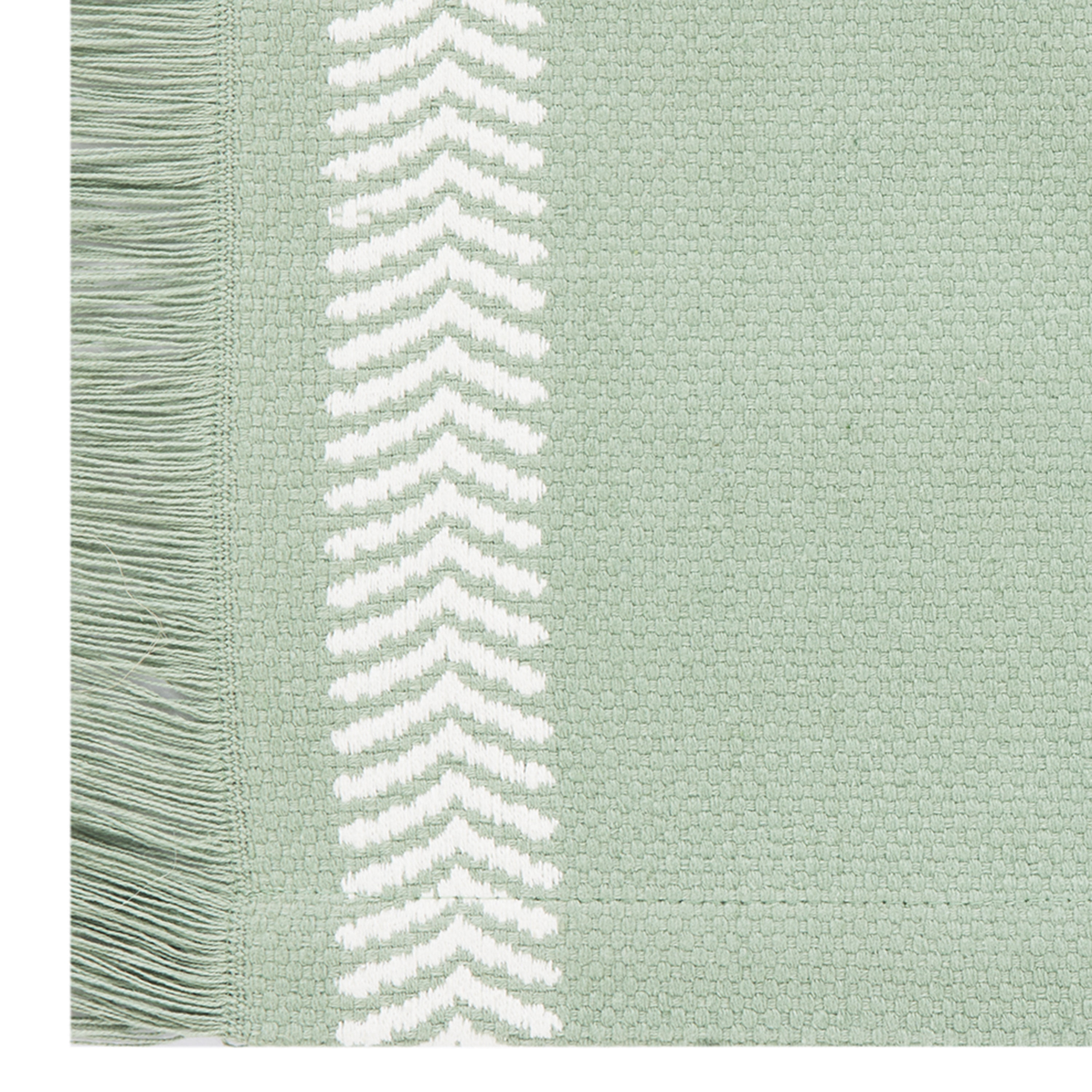 Mainstays Global Woven Cotton Placemat, Hedge Green, 14 in x 19 in, 1 Piece