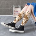 thumbnail image 5 of Xecao Corn 5 print thigh-high socks, crafted for both men and women with a stretchy, high-opaque design perfect for daily wear, 5 of 6