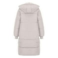 thumbnail image 4 of OGLCCG Womens Maxi Puffer Jackets Winter Coats 2023 Trendy Warm Zip Up Hooded Down Coat Oversized Loose Fit Thicken Outerwear with Pockets, 4 of 5