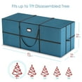 thumbnail image 4 of Hearth & Harbor Wide Opening Christmas Tree Storage Bag - Fits Up to 9 ft Holiday Trees - Large Christmas Tree Storage Box Container Made from Durable Waterproof Fabric with Handles & Dual Zipper, 4 of 6