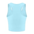 thumbnail image 3 of Hiiyo Women's Racerback Sports Tank Top Solid Casual Summer Sleeveless Tee, Sizes L, 3 of 3