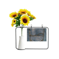 thumbnail image 1 of Pocket Denim Jean Cowboy Lining Textile Artificial Sunflower Vases Bottle Blessing Card, 1 of 3