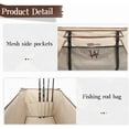 thumbnail image 6 of Whitsunday Heavy Duty Collapsible Wagon Cart, 380lb Load-Bearing Utility Wagon Cart with Big All Terrain Wheels, Folding Outdoor Wagon with Side Pocket for Beach, Camping, Outdoor Beige, 6 of 7