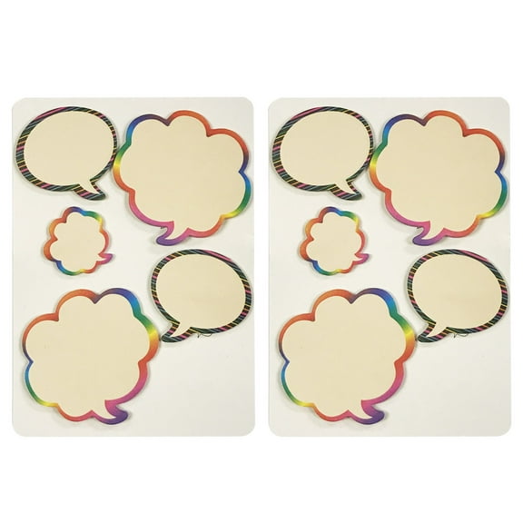 Wrapables Rainbow Thinking Bubble Sticky Notes (Set of 2)