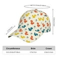 thumbnail image 3 of Yiaed Colorful Squirrel Print Cap Adjustable Size for Running Workouts and Outdoor Activities All Seasons, 3 of 5