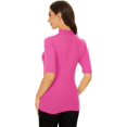 thumbnail image 4 of ORUYROP Chandail à Manches Courtes pour Femmes, Pull Ajusté en Jersey, 4 of 6