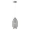 thumbnail image 4 of 49101-80 Livex Lighting Dublin - 1 Light Pendant in Contemporary Style - 7.25 Inches wide by 18 Inches high-Nordic Gray Finish    -Traditional, 4 of 9