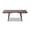 Dark Brown, variant on Capri 47-78.5" Solid Oak Wood 4-6 Seat Extendable Leaf Dining Table Natural Brown Red Oak