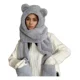 thumbnail image 2 of 3 En 1 Gorro Guantes Bufanda,frio Mujer,calidez,gorro Felpa, 2 of 8