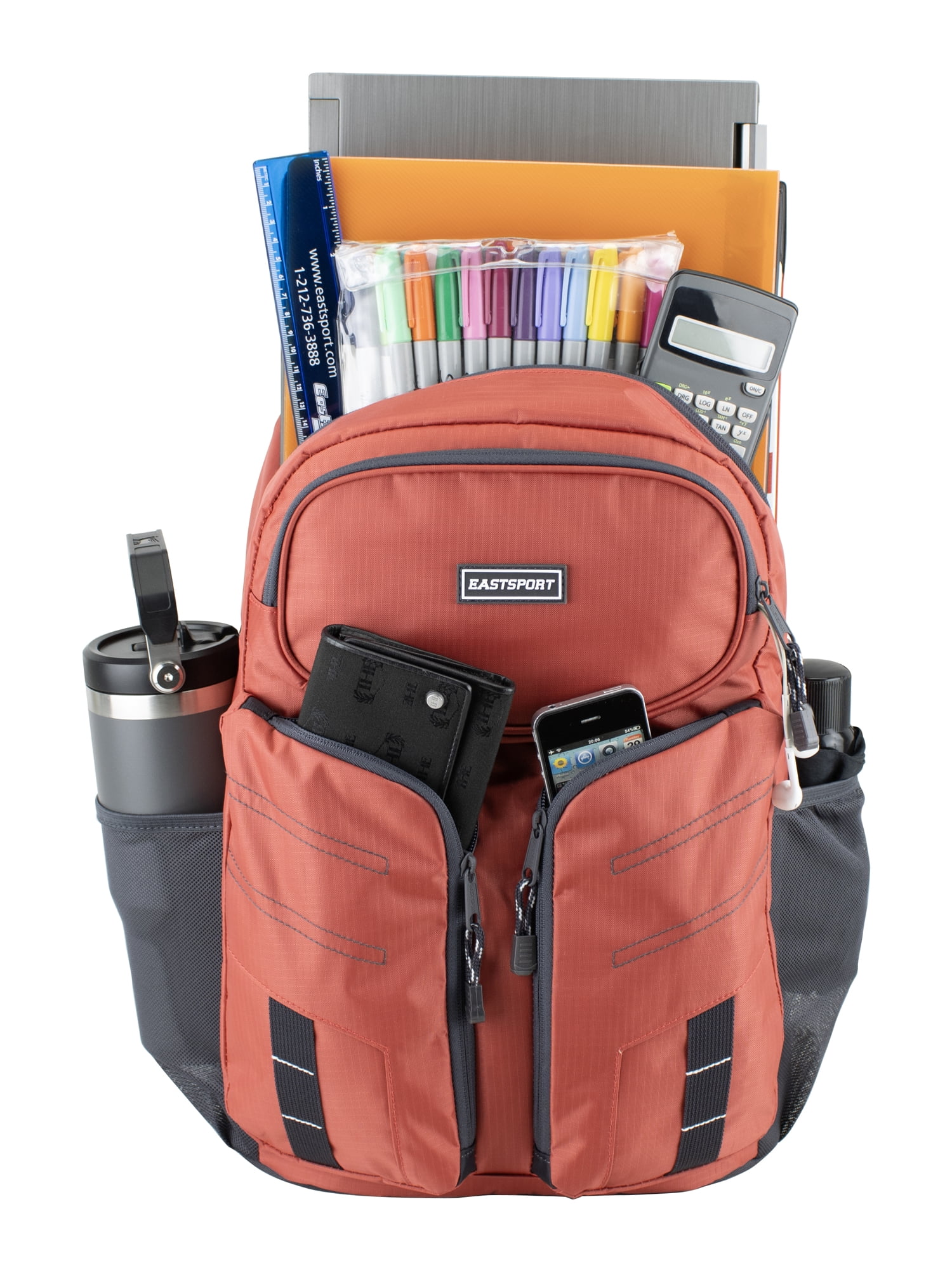 Eastsport Unisex 18.5" Cyclone Sport Backpack, Baked Apple