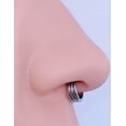 thumbnail image 5 of FANSING 16g Helix Piercing Jewelry 16 Gauge Septum Rings Hoop Surgical Steel 8mm Cartilage Earrings Hoop Three Stacking Rings for Single Ear Piercing Hole, 5 of 5