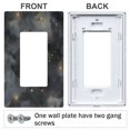 thumbnail image 3 of Yayeee Rocker Switch Wall Plate 2-Gang 4.7"x4.6" Home Decorative Outlet Cover, Gray Sky Pattern, 3 of 6