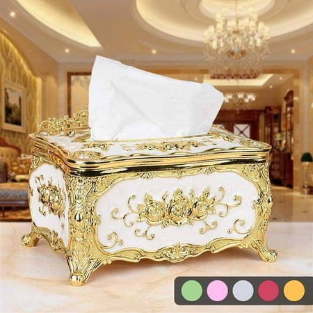 - Tissue Box Cover Chic Napkin Case Holder Hotel Home Decor Organizer