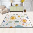 thumbnail image 2 of Yayeee Area Rugs for Living Room 6.7'x4.8' Indoor Non Slip Washable Bedroom Carpet, Rainbows Pattern, 2 of 5
