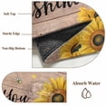 thumbnail image 6 of Wood Sunflowers Round Area Rug 6Ft Washable Circle Rugs for Bathroom Office, Vintage Garden Floral Bees Farmhouse Non-Slip Carpet Floor Mats Indoor Outdoor Carpet Runner Aesthetic Home Decor, 6 of 8