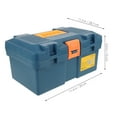 thumbnail image 2 of GOOHOCHY Household Toolbox Plastic Tool Organizer Durable Tool Storage Case with Handle for Repair Tools, 2 of 8