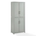 thumbnail image 2 of Crosley Furniture Savannah Transitional Tall 2 Cabinet Kitchen Pantry, Gray, 2 of 12