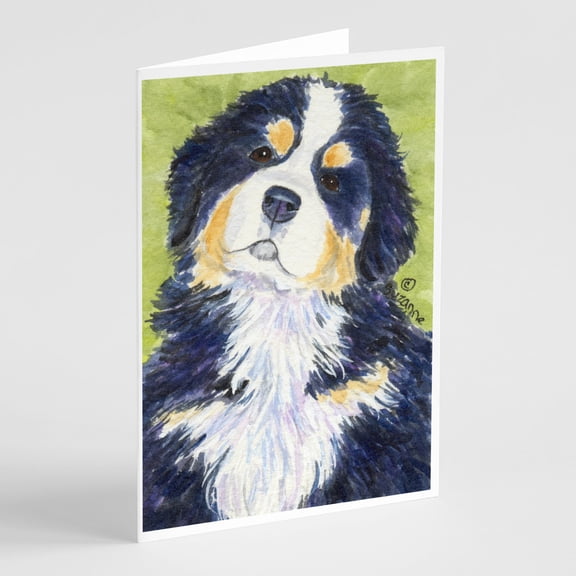 Bernese Mountain Dog Greeting Cards and Envelopes Pack of 8
