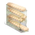 thumbnail image 1 of Caja de almacenamiento de huevos con tobogán transparente Caja de almacenamiento de huevos con escalera de 4 capas Refrigerador Puerta lateral Dispositivo de enrollado automático de gran capacidad, 1 of 6