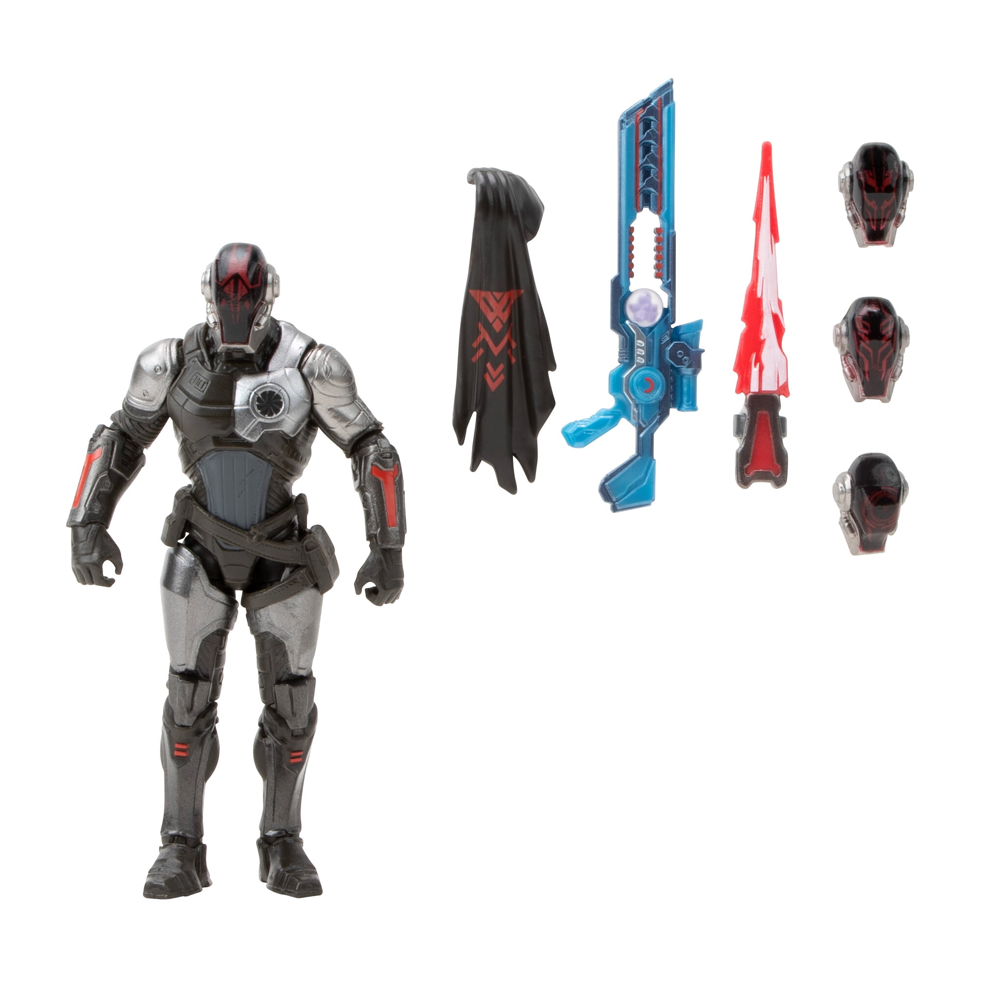 Fortnite The Foundation Master Grade Series - Deluxe 4 inch Figure with Light Up Armor, Face Plates, and Accessories