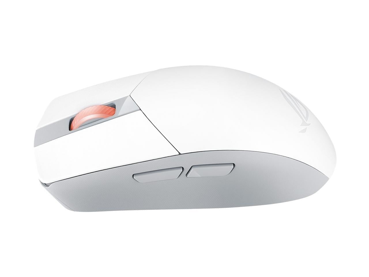 Asus ROG Strix Impact III Wireless Gaming Mouse - 57g Lightweight, 36K DPI, Bluetooth & 2.4GHz, Up to 618hrs Battery Life, Replaceable Switches - White