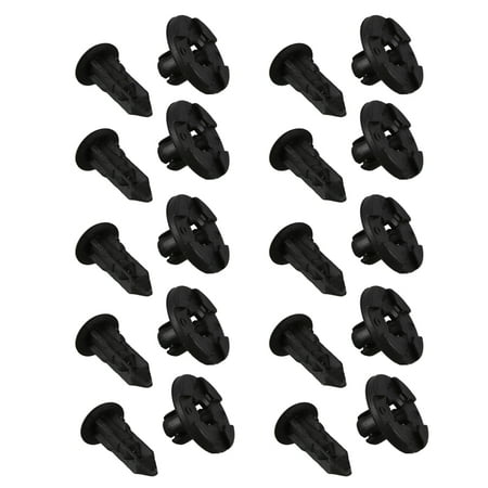 

10 x Plastic Fastener Clip 8mm For