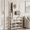 White/24x10x61 inch, variant on HioHa Coat and Shoe Rack, 24x10x61 inch Hall Tree for Entryway with 4-Tier Storage Shelves,Storage Organizer with 8 Hooks for Bedroom, Hallway, Office, White
