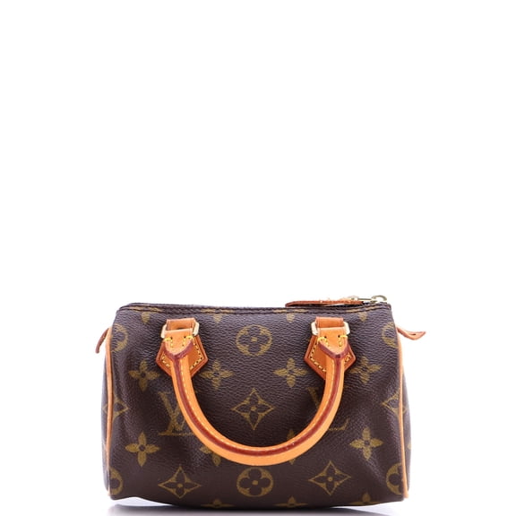 Pre-Owned Speedy Mini HL Handbag Monogram Canvas By Rebag