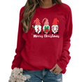 thumbnail image 2 of Sudaderas Con Capucha de Navidad Para Mujer, Blusa Holgada de Manga Larga Con Estampado A La Moda, Bolsillos Informales, Tops, Botones Odeerbi ODB191650, 2 of 5