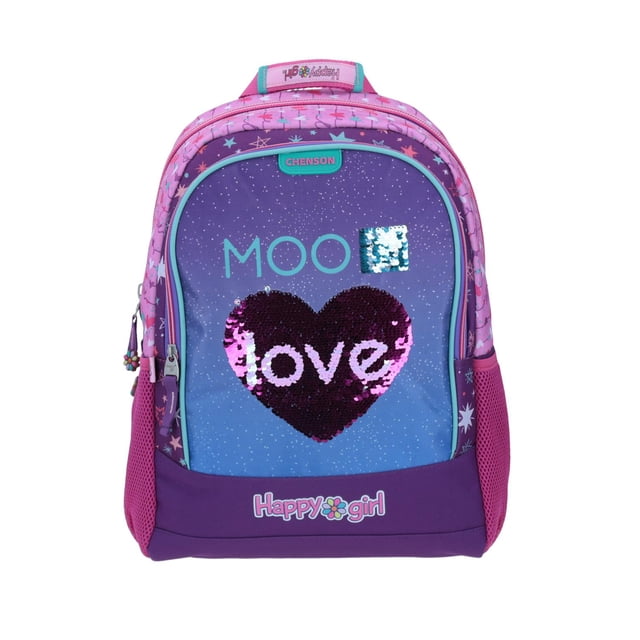 Mochila Grande Rosa Chenson Happy Girl Primaria MOMO para niña Porta tablet de hasta 10". CHENSON HG64551-P