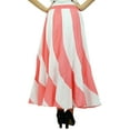 thumbnail image 3 of Bimba Long A-Line Maxi Spiral Summer Skirt Cotton With Back Elastic & Side Zip, 3 of 6