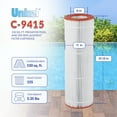 thumbnail image 2 of Unicel C-9415 Cartouche de Filtre de Piscine de Remplacement 150 Pi2, 175 Plis, 2 of 9