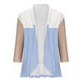 thumbnail image 4 of AherBiu Cardigan pour Femmes Léger Manches 3/4 Ouvert Cardigans Automne Décontracté Confortable Boléros Extérieur, 4 of 4