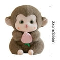 thumbnail image 4 of Viflosae Dance Recital Gifts 8.7 Inches Simulation Hand Carry Peach Monkey Doll Pendant Plush Toy For Boys And Girls Holiday Birthday Gift To Children Soothing Sleep Doll Plushs Dolls, 4 of 7