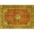 thumbnail image 1 of Ahgly Company Indoor Rectangle Medallion Yellow Traditional Area Rugs, 8' x 12', 1 of 4