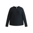 thumbnail image 5 of Athletic Works Women's and Women's ButterCore Tee with Long Sleeves, Sizes XS-4X, 5 of 6