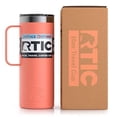 thumbnail image 3 of RTIC 20 oz Coffee Travel Mug with Lid and Handle, Stainless Steel Vacuum-Insulated Mugs, Leak, Spill Proof, Hot Beverage and Cold, Portable Thermal Tumbler Cup for Car, Camping, Coral, 3 of 5