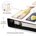 thumbnail image 3 of FORMRS 3 Ring Photo Album 4"x6" Self Adhesive Large Capacity PU Leather Cover, Happy Face Bottles, 3 of 8