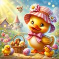 thumbnail image 1 of 5D DIY Pequeño Pato Del 30x30cm Amarillo, 1 of 9